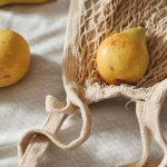 Eco Shopping - Yellow Pears and Shopping Mesh Bag