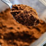 Protein Powder - Selective Photo of Brown Powder on Stainless Spoon