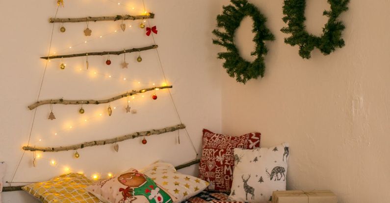 DIY Gifts - A Shot of Room Decorated in Christmas Decorations 